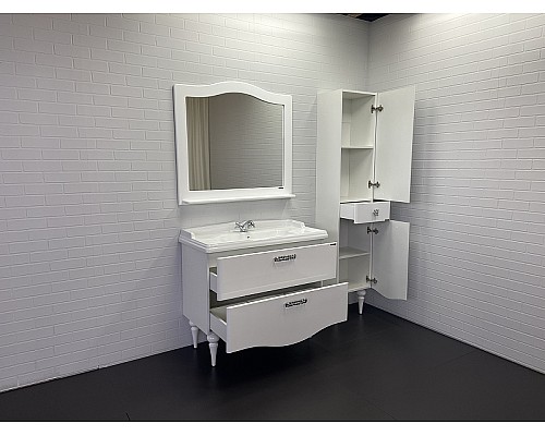 Тумба с раковиной Comforty Монако 100 00004136346 Белая