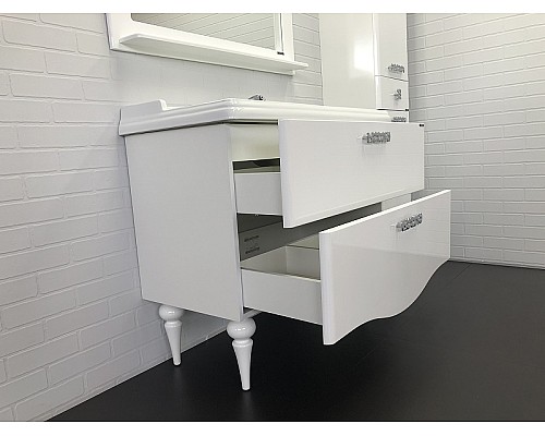 Тумба с раковиной Comforty Монако 100 00004136346 Белая