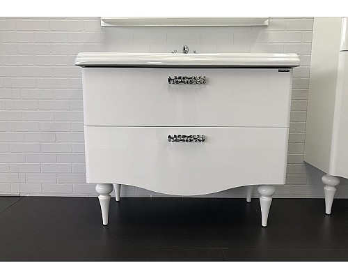 Тумба с раковиной Comforty Монако 100 00004136346 Белая