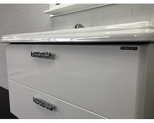 Тумба с раковиной Comforty Монако 100 00004136346 Белая