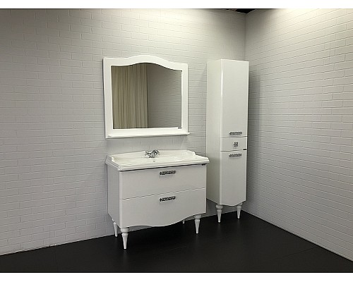 Тумба с раковиной Comforty Монако 100 00004136346 Белая