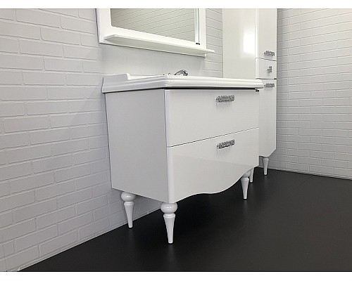 Тумба с раковиной Comforty Монако 100 00004136346 Белая