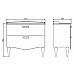 Тумба с раковиной Comforty Монако 100 00004136346 Белая