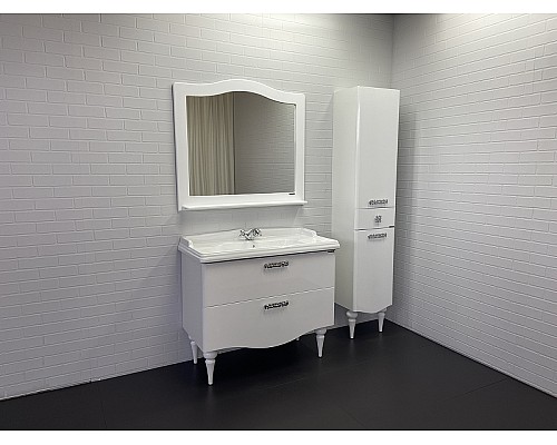 Тумба с раковиной Comforty Монако 100 00004136346 Белая