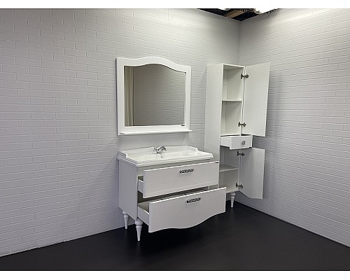 Тумба с раковиной Comforty Монако 100 00004136346 Белая