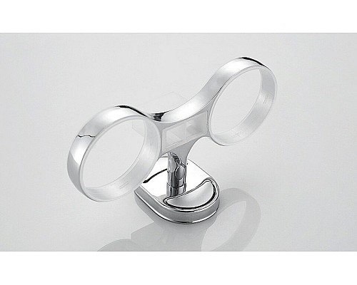 Стакан для зубных щеток Haiba HB1908 двойной Хром