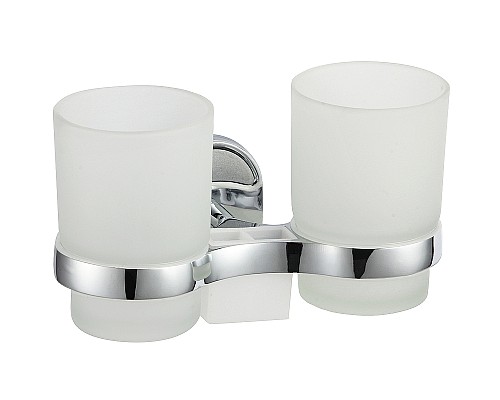 Стакан для зубных щеток Haiba HB1908 двойной Хром