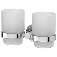 Держатель с 2-мя стаканами (матовое стекло; хром) Artwelle HAR 013 