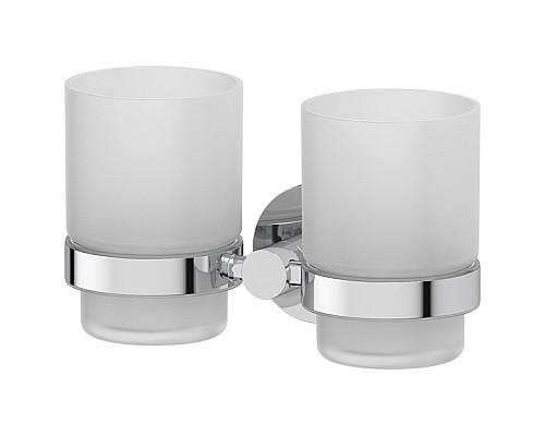Держатель с 2-мя стаканами (матовое стекло; хром) Artwelle HAR 013