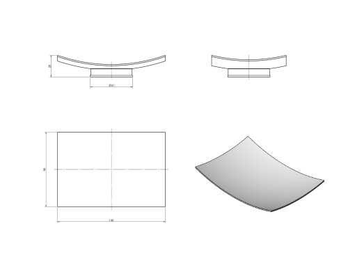 Мыльница хром LANGBERGER 70117