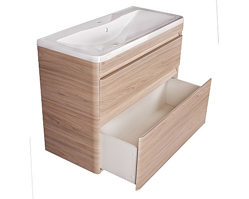 Тумба под раковину напольная Style Line Атлантика 100 ЛС-00000682 ясень перламутр