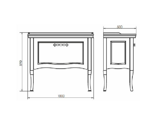 Тумба с раковиной Comforty Павия 100 00004147999 Белый глянец