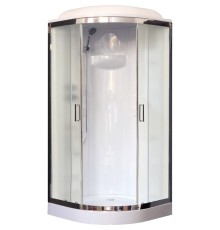 Душевая кабина Royal Bath НК 90x90 профиль Хром задняя стенка Белая