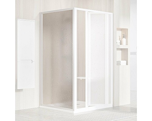 Душевая стенка Ravak Supernova PSS-80 940401O211 профиль Белый витраж пластик Pearl