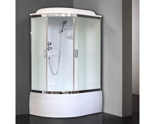 Душевая кабина Royal Bath ВК 120x80 стекло матовое задние стенки Белые