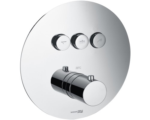 Смеситель для душа WasserKRAFT Dinkel 5844 с термостатом Хром