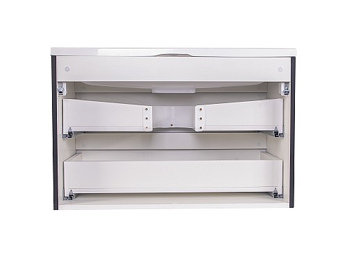 Тумба под раковину Style line Бергамо СС-00002324 подвесная черная