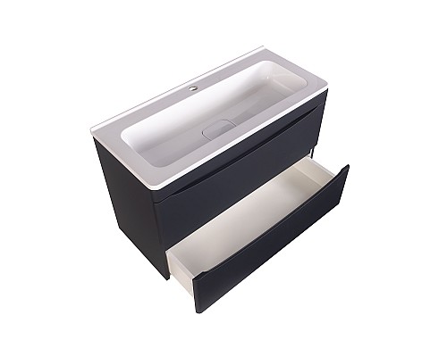 Тумба под раковину Style line Бергамо СС-00002324 подвесная черная