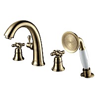 Смеситель Lemark Vintage LM2841B на борт ванны, встраиваемый