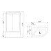 Душевая кабина Royal Bath ВК 120x80 с гидромассажем стекло матовое