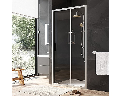 Душевая дверь AM.PM Gem Solo 110 W90G-110-1-195MT профиль Хром матовый стекло прозрачное