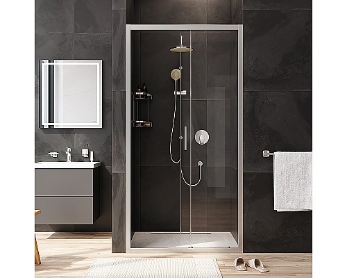 Душевая дверь AM.PM Gem Solo 110 W90G-110-1-195MT профиль Хром матовый стекло прозрачное