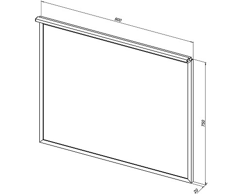 Зеркало Allen Brau Priority 90 1.31016.02 с подсветкой Серебро браш