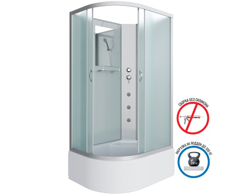 Душевая кабина Niagara Classic 120x80 R NG-2310-14RBKG с гидромассажем