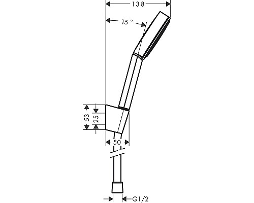 Душевой гарнитур Hansgrohe Pulsify Select 24301700 Белый матовый