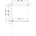 Душевой уголок AQUAme 90x90 L профиль Черный матовый стекло прозрачное