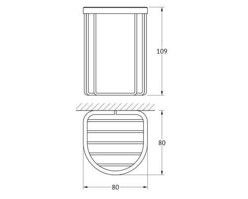 Держатель универсальный (хром) FBS RYN 039 