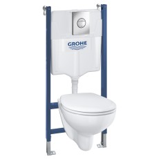 Инсталляция 5 в 1 Grohe с подвесным унитазом