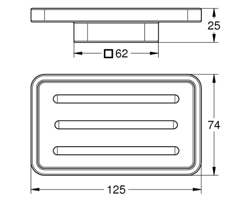 Мыльница Grohe Selection Cube 40806000 Белая