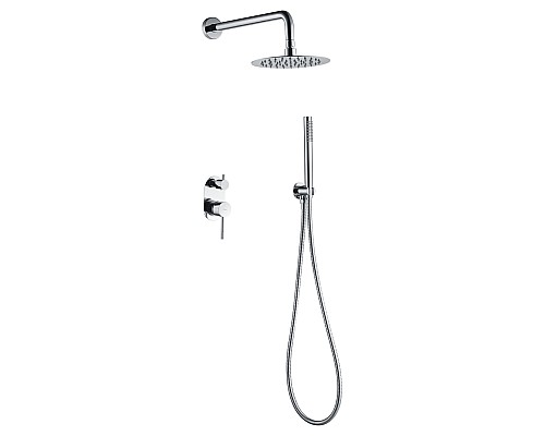 Смеситель встроенный верхний ручной душ, Boheme Uno. Хром