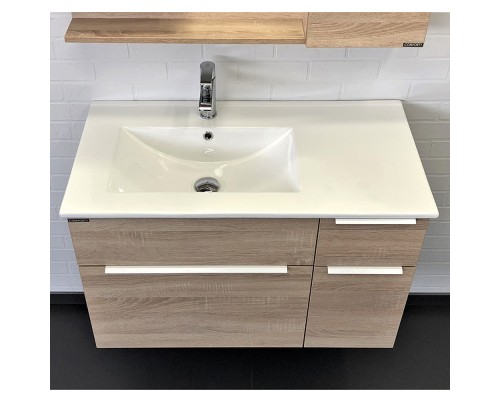 Тумба с раковиной Comforty Варна 90 00-00009919 подвесная Дуб сонома