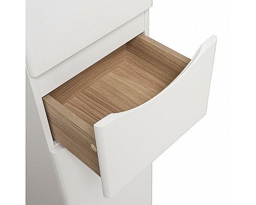 Шкаф пенал Runo Афина 35 R 00-00001173 Белый