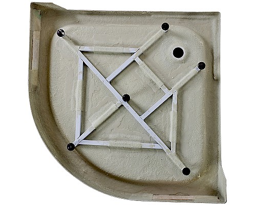 Акриловый поддон Agger A01-080TCR/T 80x80 с антискользящим покрытием