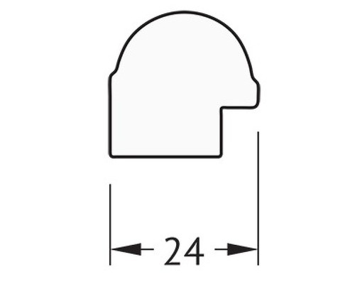 Зеркало Evoform Definite 147х67 BY 0762 в багетной раме - Серебряный бамбук 24 мм