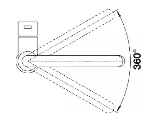 Смеситель для кухни Blanco Candor Матовый хром