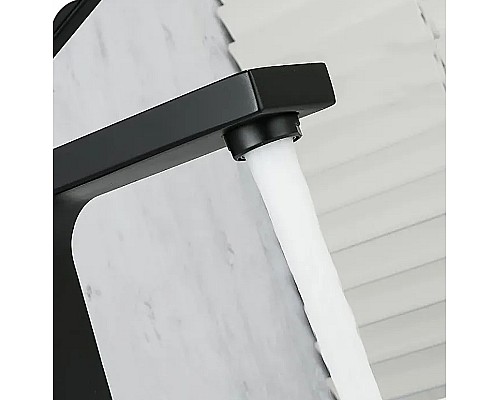 Смеситель для раковины Gappo G1017-6 Черный матовый Смеситель для раковины Gappo G1017-6 Черный матовый