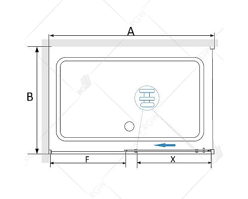 Душевой уголок RGW Stilvoll SV-42B 130x80 32324238-014 профиль Черный стекло прозрачное