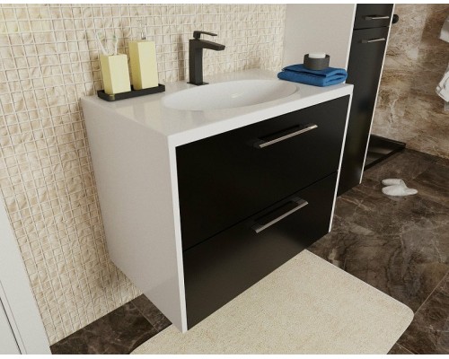 Тумба с раковиной Эстет Vegas 60 ФР-00003492 подвесная Белая