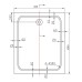Акриловый поддон для душа Vincea 100x80 Белый