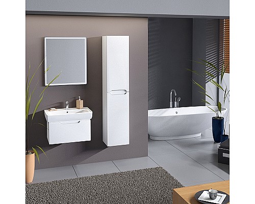 Зеркало Dreja Tiny 60 99.9024 с подсветкой Белое Зеркало Dreja Tiny 60 99.9024 с подсветкой Белое