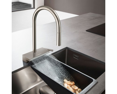 Смеситель для кухни Hansgrohe Aquno Select M81 Сталь