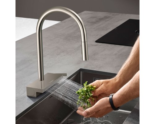 Смеситель для кухни Hansgrohe Aquno Select M81 Сталь