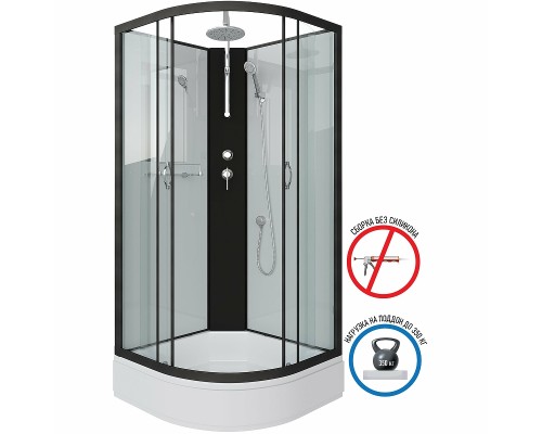 Душевая кабина Niagara Classic 80х80 NG-6703-14BKT без гидромассажа