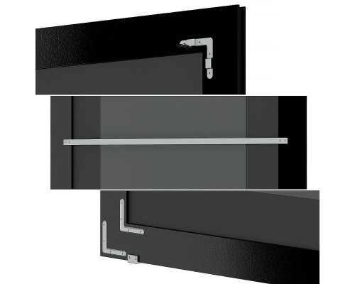 Зеркало Evoform Exclusive-G Floor 205х115 BY 6374 с гравировкой в багетной раме - Барокко серебро 106 мм