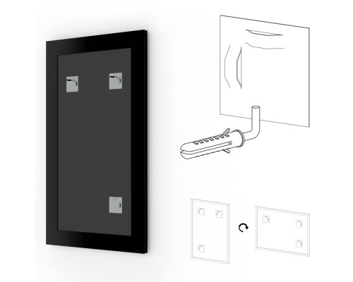 Зеркало Evoform Definite 154х74 BY 1118 в багетной раме - Золотой акведук 61 мм