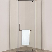 Душевой уголок Agger 90x90 A03-090MCR/G профиль Хром стекло матовое